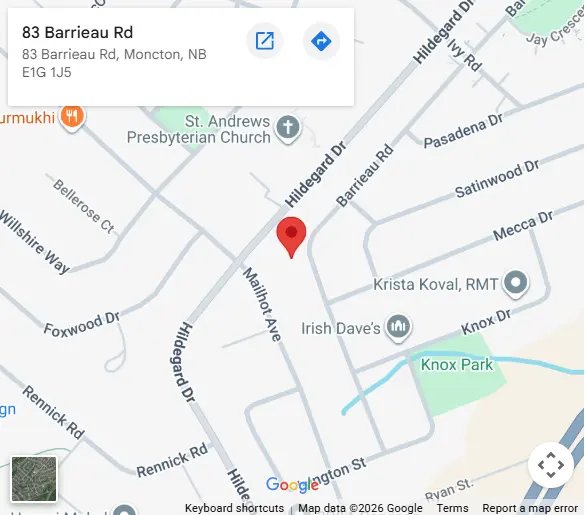 Web Design Moncton Map